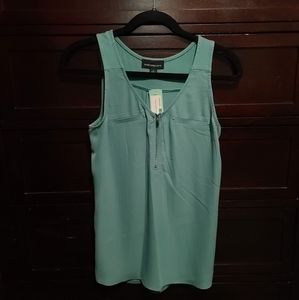 Fortune+Ivy Teal Sleeveless Blouse | S